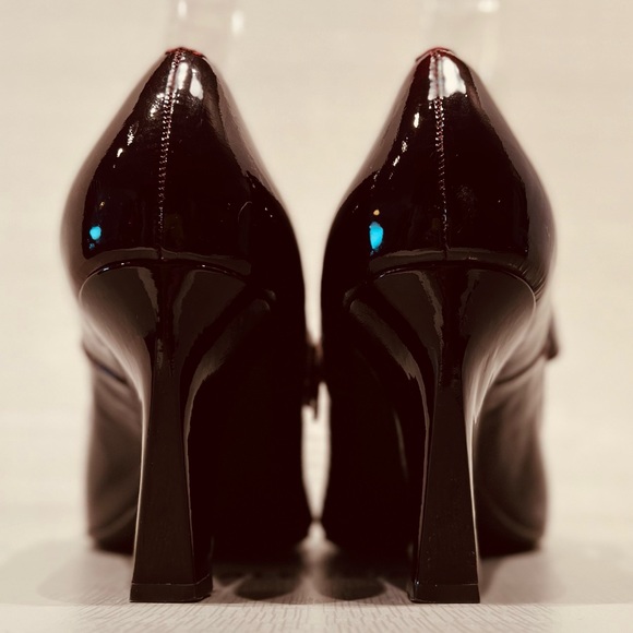 Franco Sarto Mary Jane Tenor Square Toes Side Buckle Closure Patent Leather - Picture 5 of 14